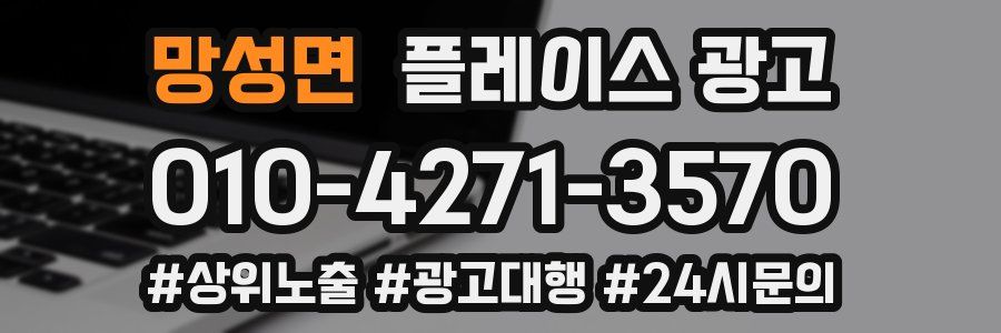 망성면 플레이스 광고
