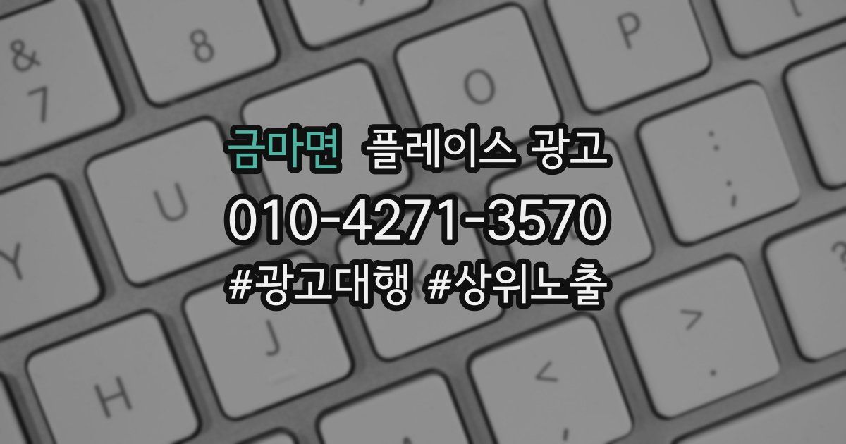 금마면 플레이스 광고