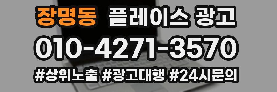 장명동 플레이스 광고