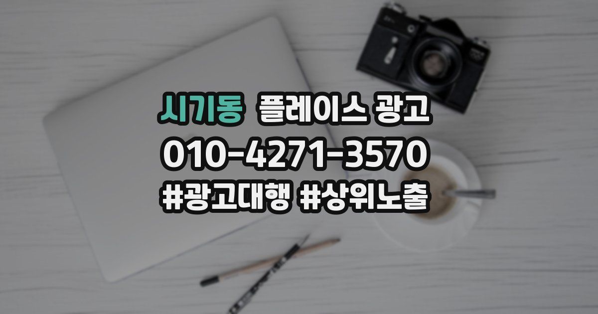 시기동 플레이스 광고