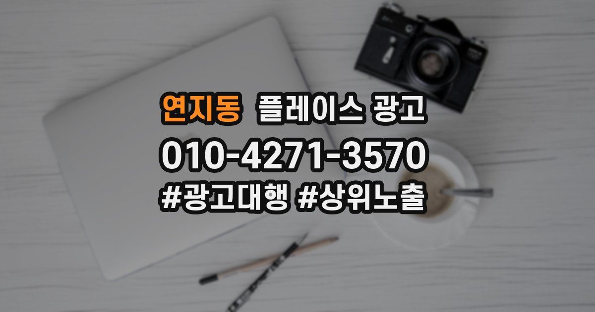 연지동 플레이스 광고