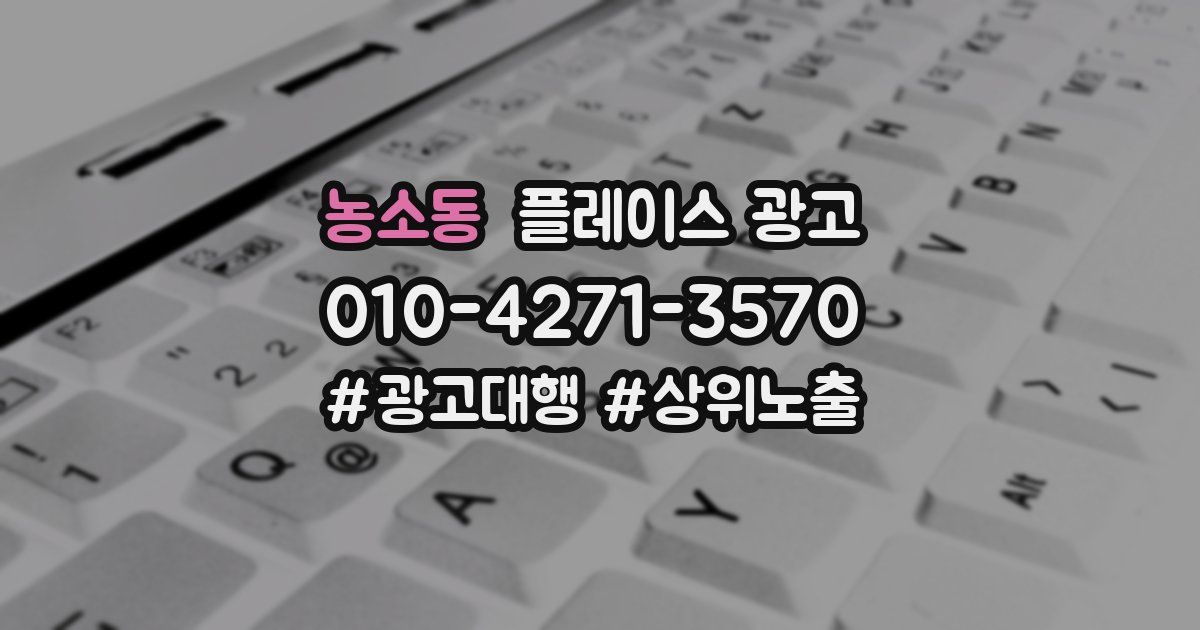 농소동 플레이스 광고
