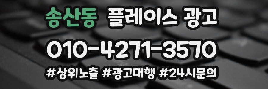송산동 플레이스 광고