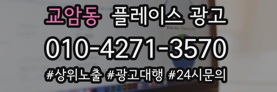 교암동 플레이스 광고