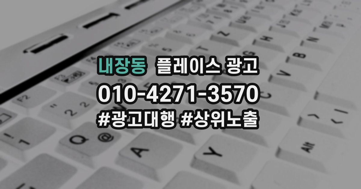 내장동 플레이스 광고