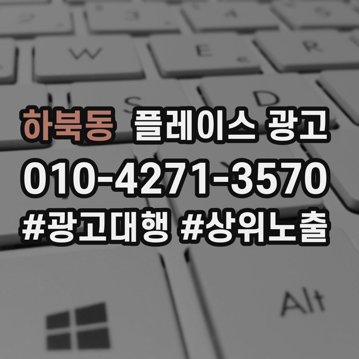 하북동 플레이스 광고