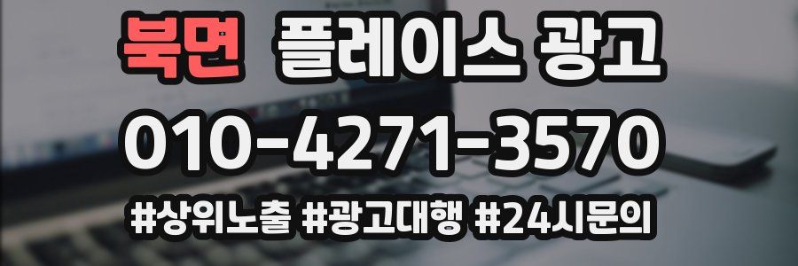 북면 플레이스 광고