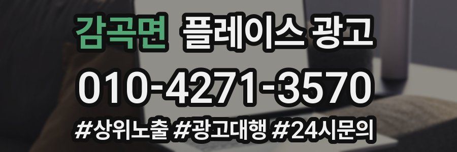 감곡면 플레이스 광고