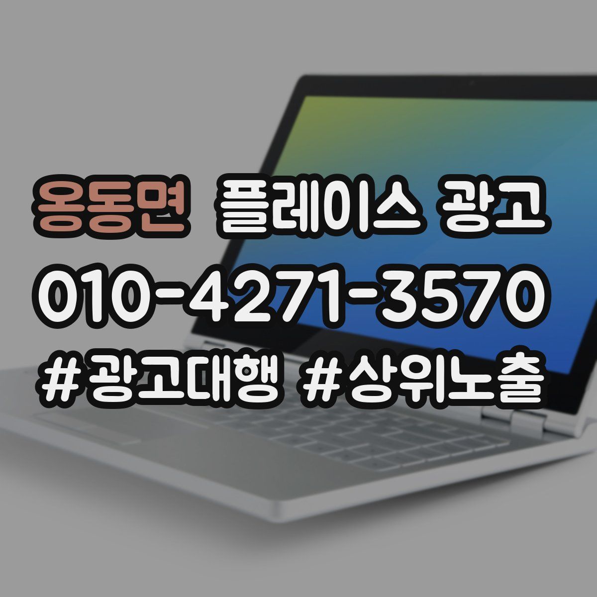 옹동면 플레이스 광고