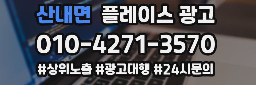 산내면 플레이스 광고