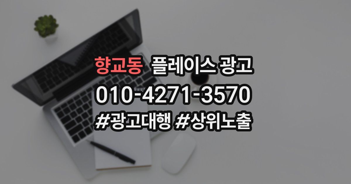 향교동 플레이스 광고