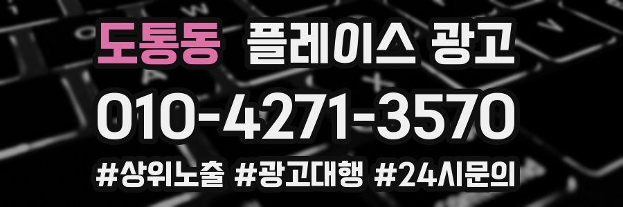 도통동 플레이스 광고