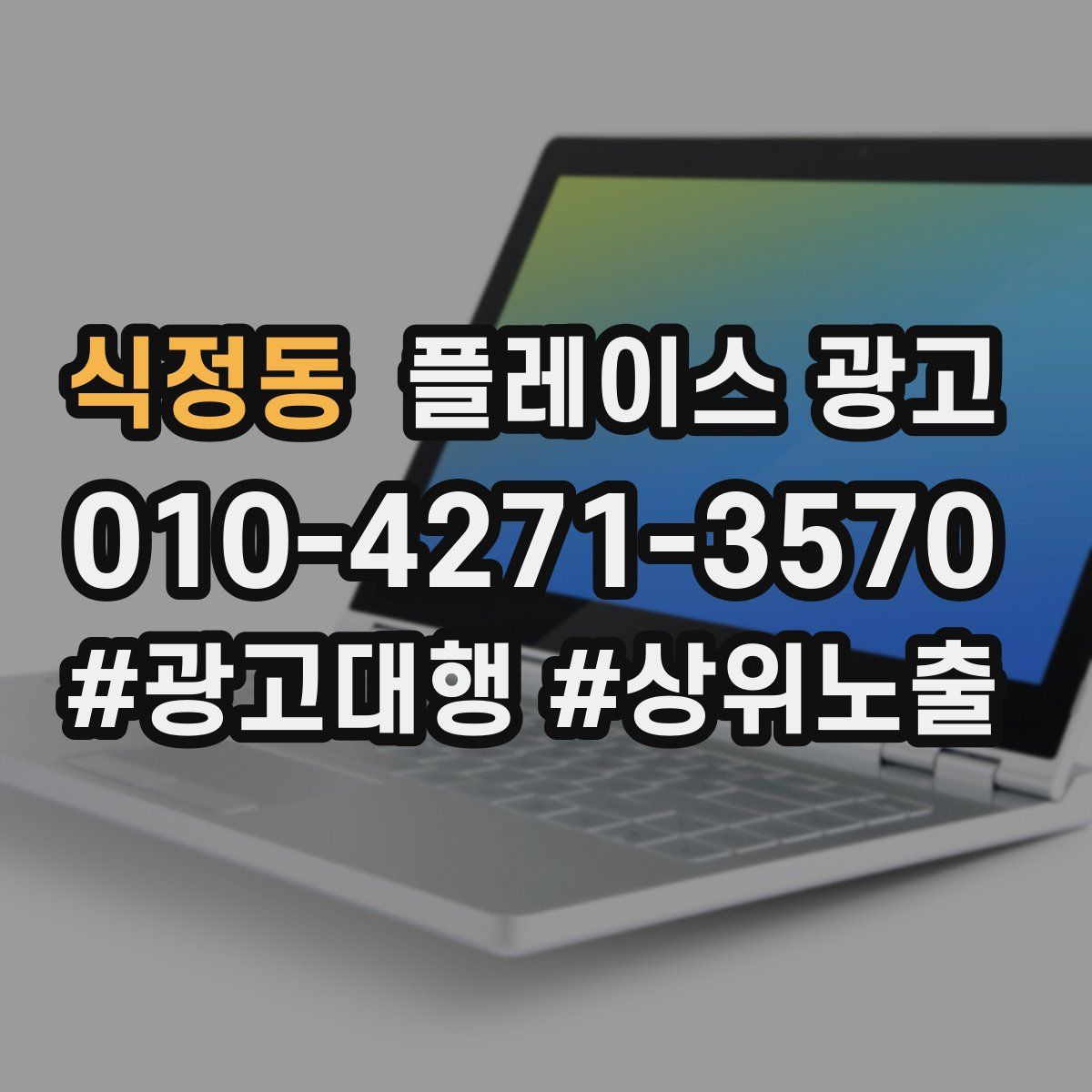 식정동 플레이스 광고