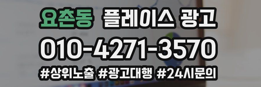 요촌동 플레이스 광고