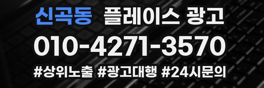 신곡동 플레이스 광고