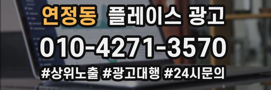 연정동 플레이스 광고