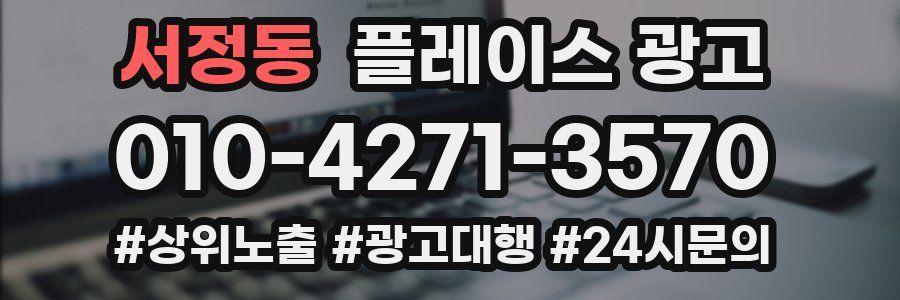 서정동 플레이스 광고