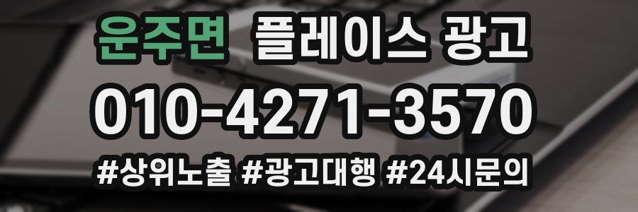 운주면 플레이스 광고