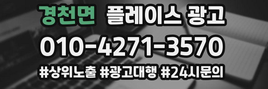 경천면 플레이스 광고