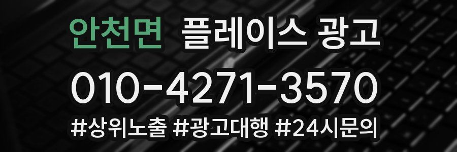 안천면 플레이스 광고