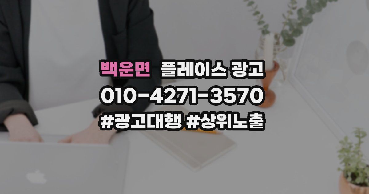 백운면 플레이스 광고