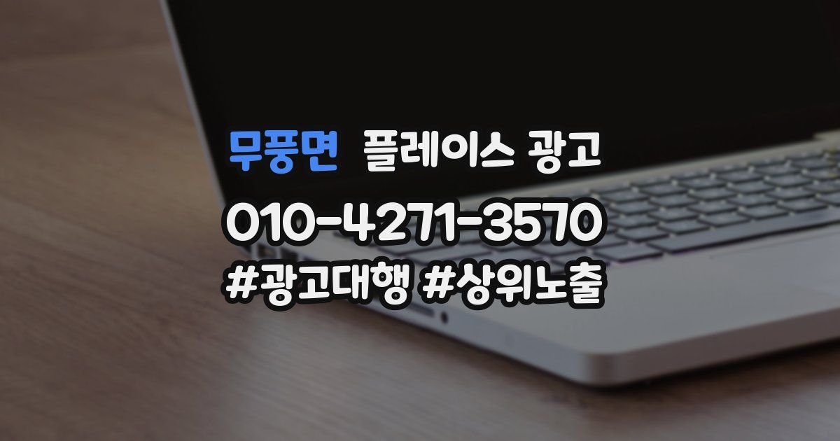 무풍면 플레이스 광고