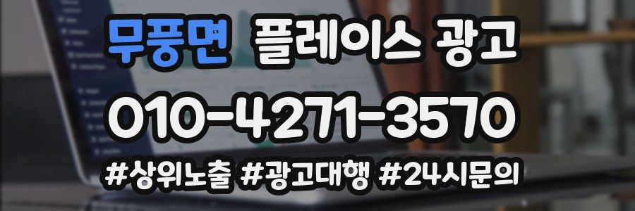 무풍면 플레이스 광고