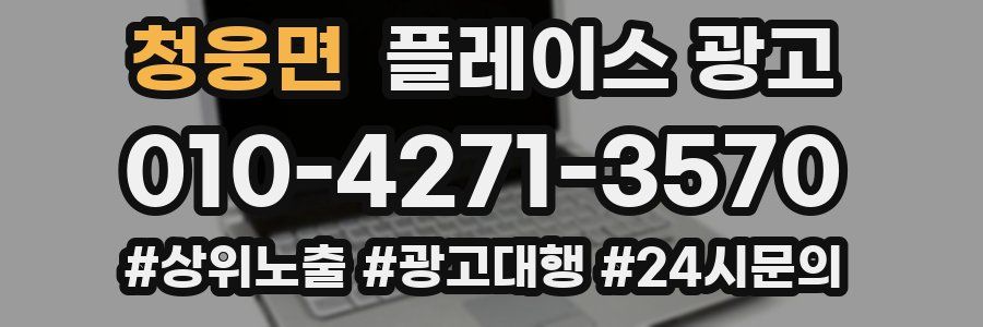 청웅면 플레이스 광고