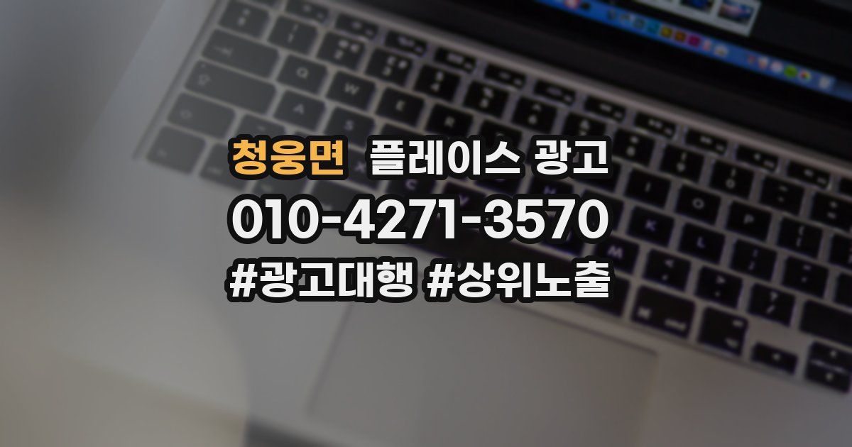 청웅면 플레이스 광고