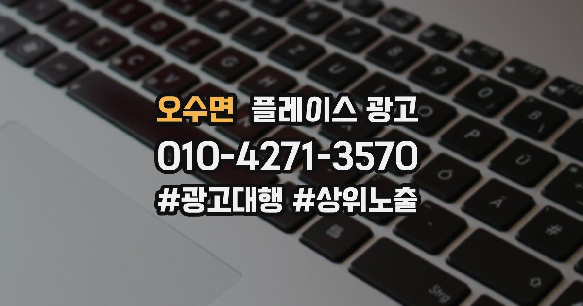 오수면 플레이스 광고
