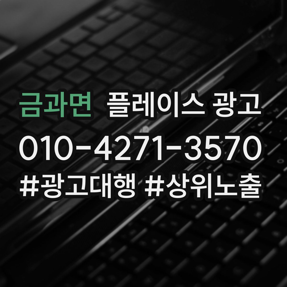 금과면 플레이스 광고