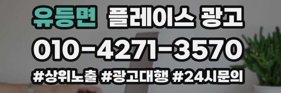 유등면 플레이스 광고