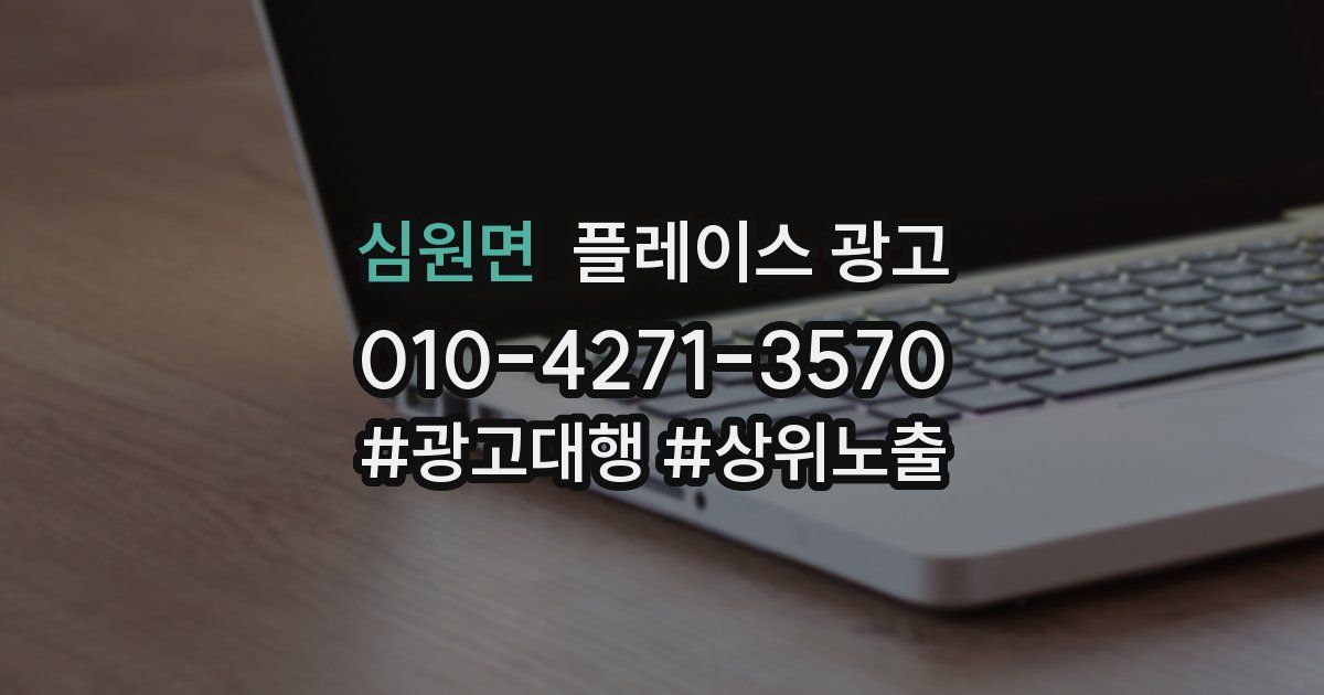 심원면 플레이스 광고