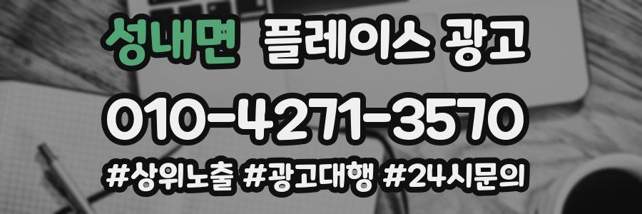 성내면 플레이스 광고