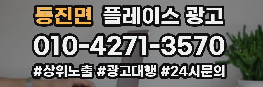 동진면 플레이스 광고