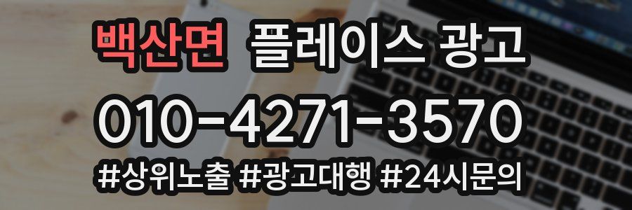 백산면 플레이스 광고