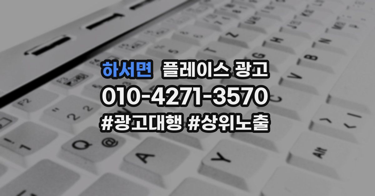 하서면 플레이스 광고
