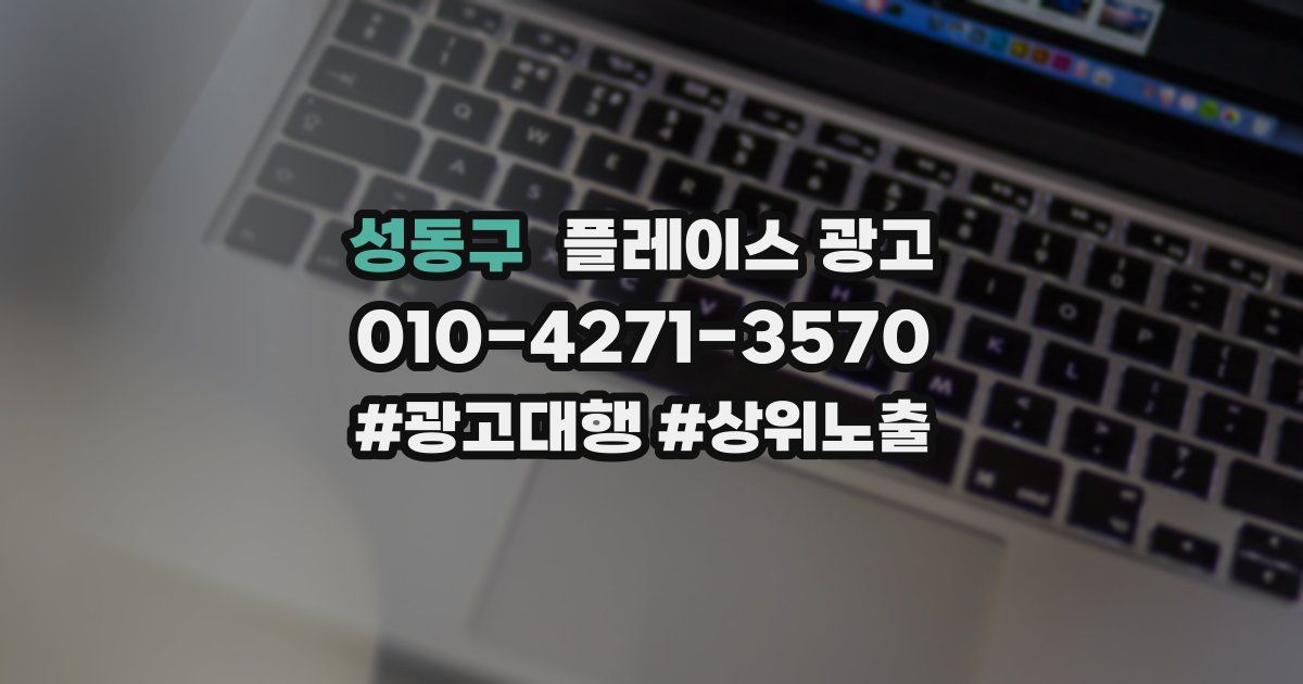 성동구 플레이스 광고