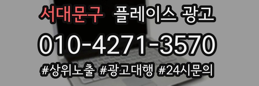 서대문구 플레이스 광고
