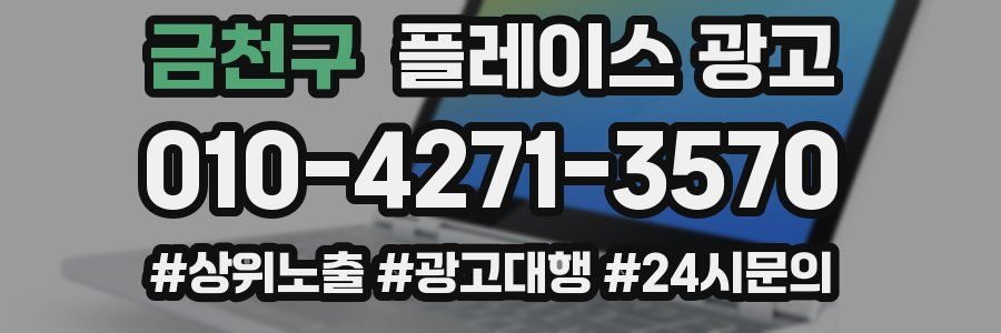 금천구 플레이스 광고