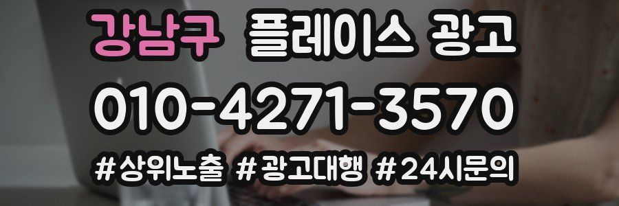 강남구 플레이스 광고