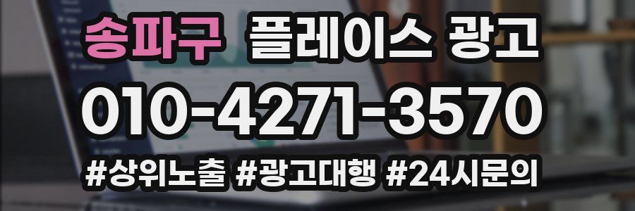 송파구 플레이스 광고