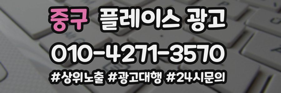 중구 플레이스 광고