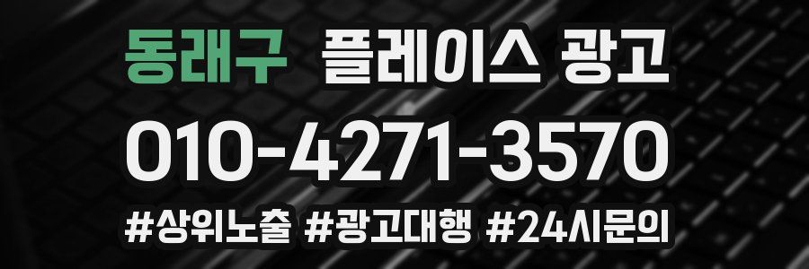 동래구 플레이스 광고