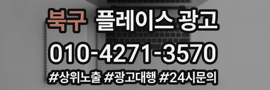 북구 플레이스 광고