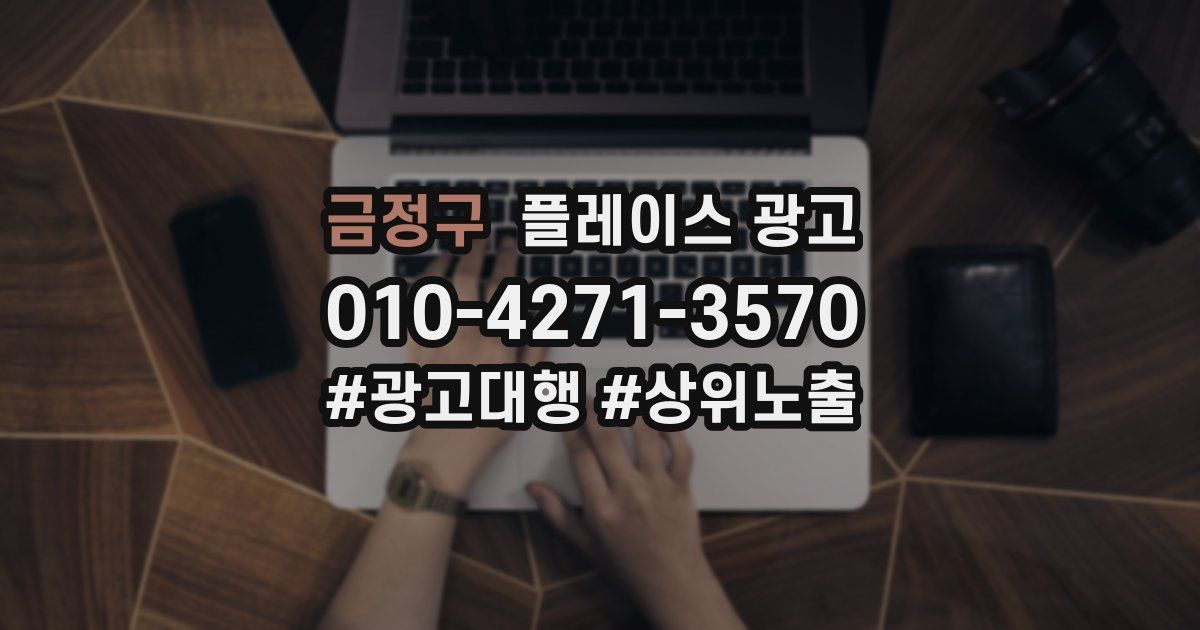 금정구 플레이스 광고