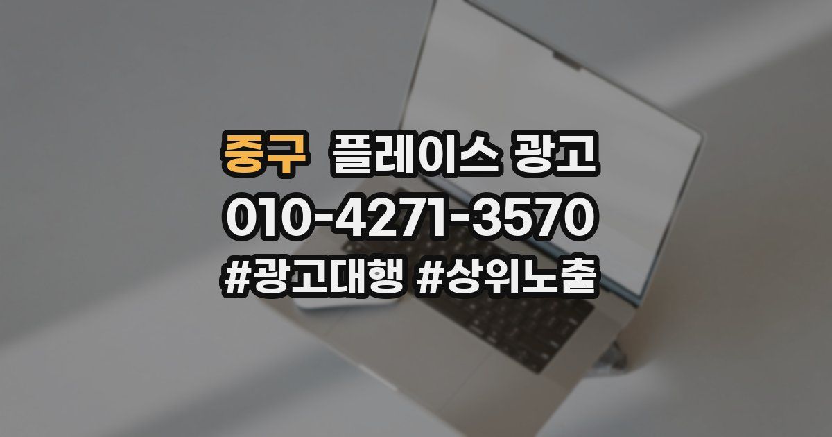 중구 플레이스 광고