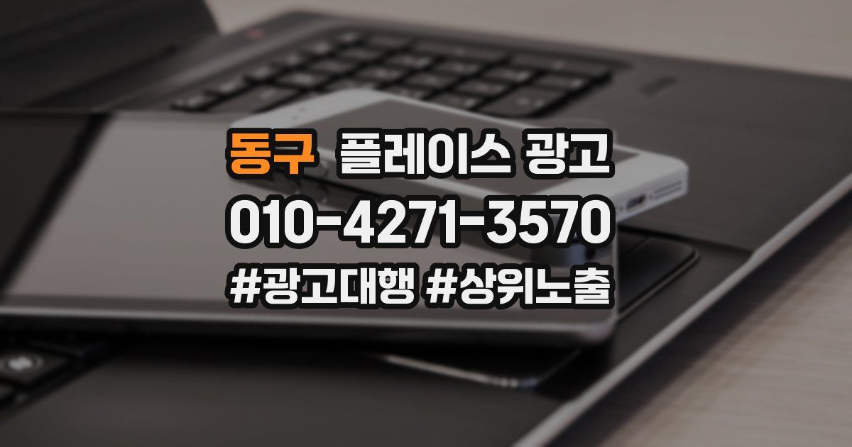 동구 플레이스 광고