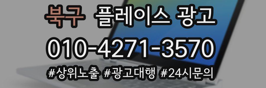 북구 플레이스 광고