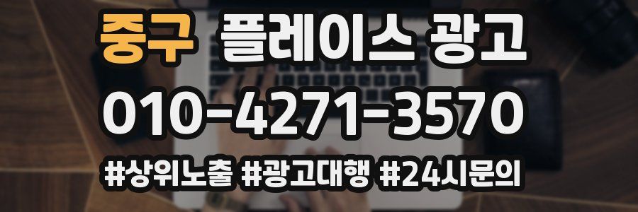 중구 플레이스 광고
